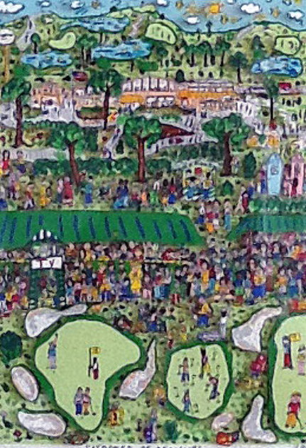 Strokes of Genius 3-D 1991 Golf Limited Edition Print by James Rizzi