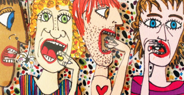 Jelly Bean 3-D Limited Edition Print - James Rizzi Jelly Bean 3-D Limited Edition Print - James Rizzi
