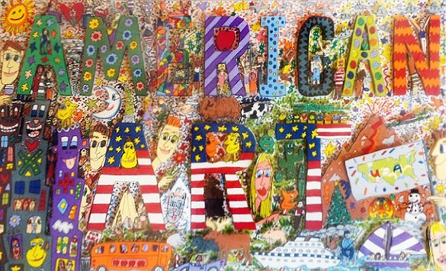 American Art 3-D 1977 Limited Edition Print by James Rizzi