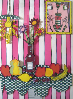 Passion Fruit Pink 3-D Limited Edition Print - James Rizzi Passion Fruit Pink 3-D Limited Edition Print - James Rizzi