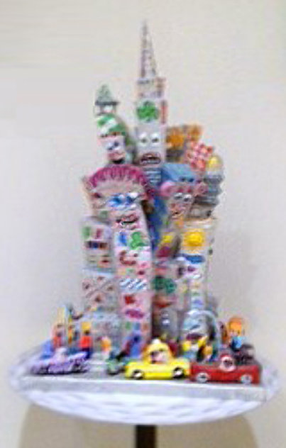 New York is My Castle Resin Sculpture 1989 Sculpture by James Rizzi