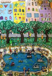 Park Pond 3-D 1984 Limited Edition Print - James Rizzi Park Pond 3-D 1984 Limited Edition Print - James Rizzi