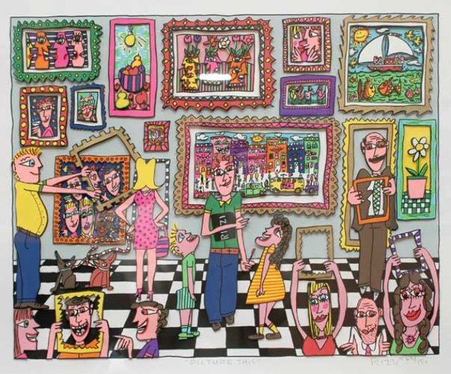 Picture This 3-D AP 1995 Limited Edition Print by James Rizzi