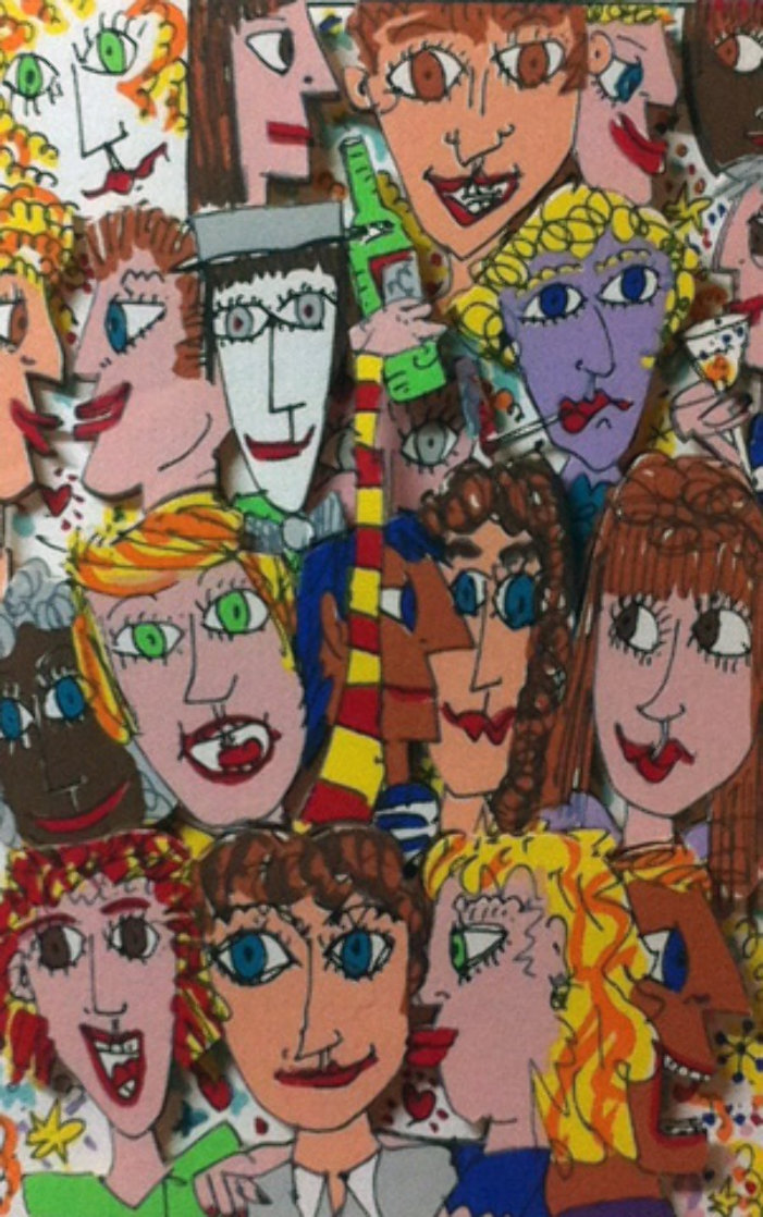 Partytime AP 1984 Limited Edition Print by James Rizzi Partytime AP 1984 Limited Edition Print by James Rizzi