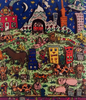 Dreamland 3-D AP 1988 Limited Edition Print - James Rizzi Dreamland 3-D AP 1988 Limited Edition Print - James Rizzi