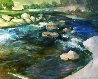 Over the Falls 1996 48x60 Huge Original Painting by Robin John Anderson - 0