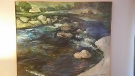 Over the Falls 1996 48x60 Original Painting by Robin John Anderson - 1 Over the Falls 1996 48x60 Original Painting by Robin John Anderson - 1