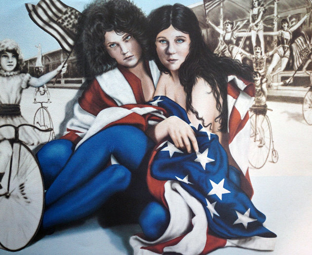 Star Spangled Ladies Limited Edition Print by Robert Anderson