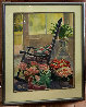 Untitled Rocking Chair and Flowers Watercolor  21x17 Watercolor by Robert Brasher - 2