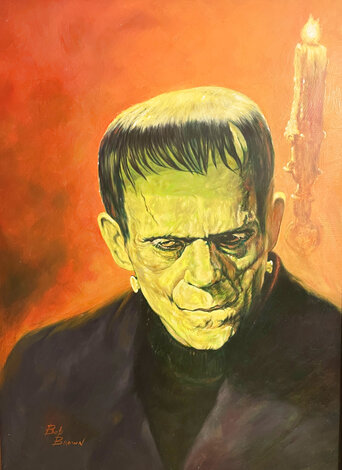 Frankie 2012 24x18 -  Oil on Canvas - Frankenstein Original Painting - Robert S. Brown