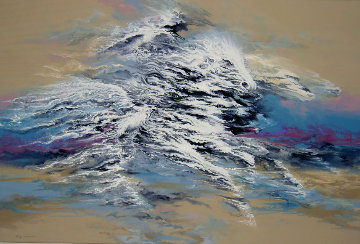 Falcon Rider 42x62 Original Painting - Robert Katona Falcon Rider 42x62 Original Painting - Robert Katona