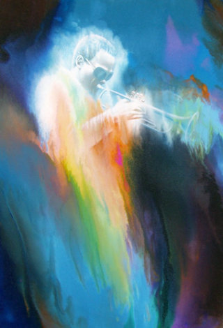 Miles Davis 2000 41x28 Original Painting - Robert Katona