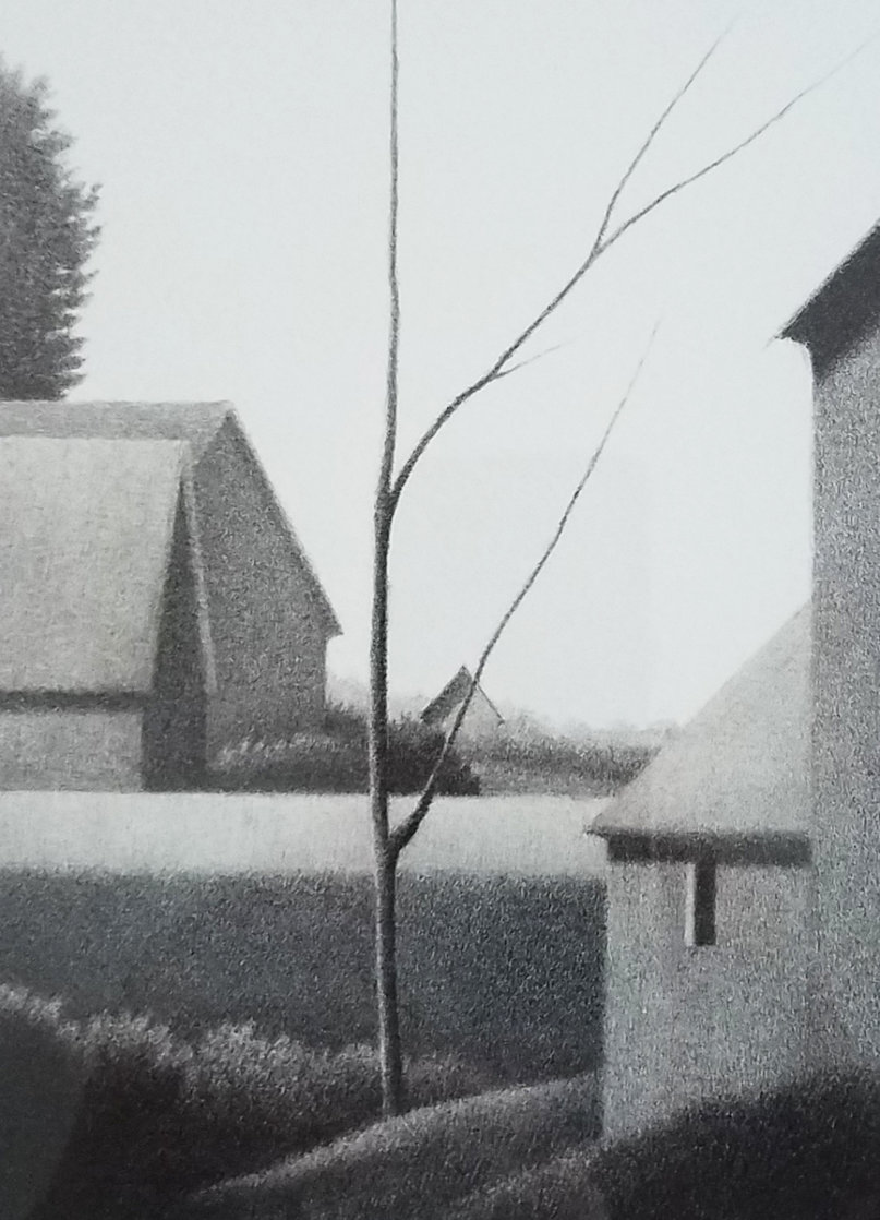 Backyard VII 1982 Limited Edition Print by Robert Kipniss Backyard VII 1982 Limited Edition Print by Robert Kipniss