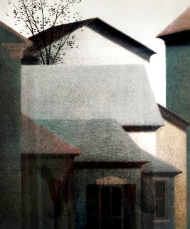 Rooftops 1990 Limited Edition Print - Robert Kipniss Rooftops 1990 Limited Edition Print - Robert Kipniss