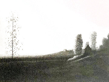Shadowed Fields II AP 1979 Limited Edition Print - Robert Kipniss Shadowed Fields II AP 1979 Limited Edition Print - Robert Kipniss