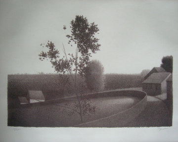 Untitled Landscape 1971 Limited Edition Print - Robert Kipniss Untitled Landscape 1971 Limited Edition Print - Robert Kipniss