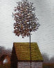 Solitary Poplar 19x17 Original Painting by Robert Kipniss - 1