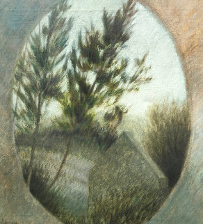 Attic Window 1968 25x27 (Very Early) Original Painting - Robert Kipniss Attic Window 1968 25x27 (Very Early) Original Painting - Robert Kipniss