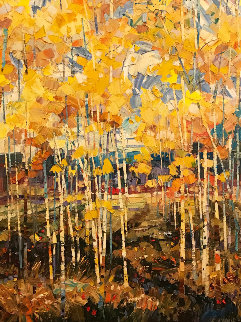 Aspen Splendor 40x30 Original Painting - Robert Moore Aspen Splendor 40x30 Original Painting - Robert Moore