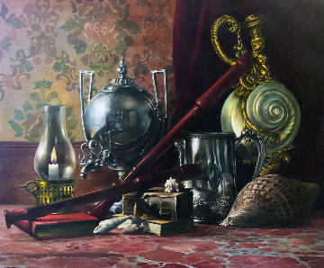 Untitled Still Life 38x44 Original Painting - Roberto Lupetti Untitled Still Life 38x44 Original Painting - Roberto Lupetti
