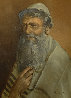 Untitled (Rabbi) 25x31 Original Painting by Roberto Lupetti - 0