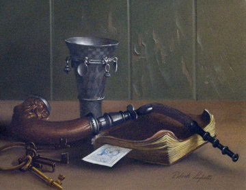 Still Life 12x16 Original Painting - Roberto Lupetti Still Life 12x16 Original Painting - Roberto Lupetti