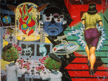 Dr. Cinnabar's Cybernoid Art Ray Scholastic Designation: Beauty Is Best Expressed 1993 Limited Edition Print - Robert L Williams Dr. Cinnabar's Cybernoid Art Ray Scholastic Designation: Beauty Is Best Expressed 1993 Limited Edition Print - Robert L Williams