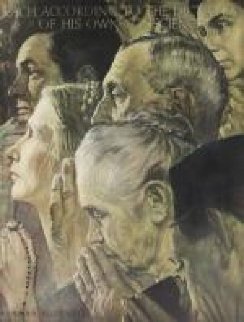 Freedom of Worship AP 1970 Limited Edition Print - Norman Rockwell Freedom of Worship AP 1970 Limited Edition Print - Norman Rockwell