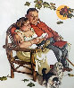 Four Ages of Love - Fondly Do We Remember AP 1977 Limited Edition Print by Norman Rockwell - 1