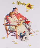 Four Ages of Love - Fondly Do We Remember AP 1977 Limited Edition Print by Norman Rockwell - 3 Four Ages of Love - Fondly Do We Remember AP 1977 Limited Edition Print by Norman Rockwell - 3