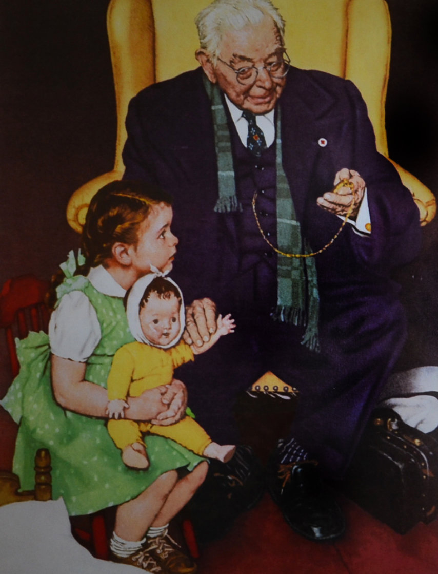 Doll Doctor 2005 Limited Edition Print by Norman Rockwell Doll Doctor 2005 Limited Edition Print by Norman Rockwell