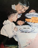 City Boy, Country Boy, Last Ear of Corn, Childhood Memories, Framed  Suite of 4 Limited Edition Print by Norman Rockwell - 0