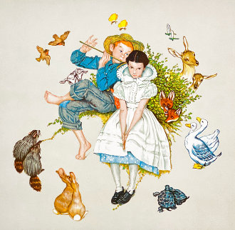 From Four Ages of Love Suite: Spring 1977 Limited Edition Print - Norman Rockwell