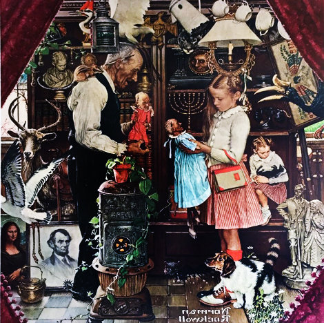 April Fool 1976 HS Limited Edition Print - Norman Rockwell