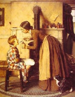 Medicine AP 1977 Limited Edition Print - Norman Rockwell Medicine AP 1977 Limited Edition Print - Norman Rockwell