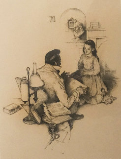 Most Beloved American Writer 1975 HS  Limited Edition Print - Norman Rockwell