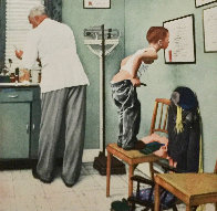 Before the Shot Limited Edition Print by Norman Rockwell - 0 Before the Shot Limited Edition Print by Norman Rockwell - 0