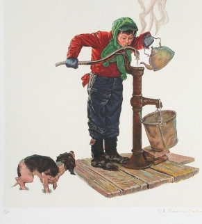Winter Morning - Encore Edition 1977 Limited Edition Print - Norman Rockwell