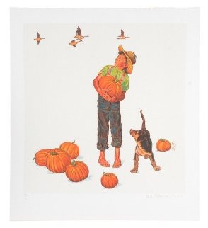 Autumn’'s Harvest - Encore Edition Limited Edition Print - Norman Rockwell Autumn’'s Harvest - Encore Edition Limited Edition Print - Norman Rockwell