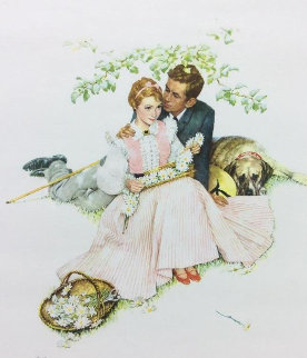 Tender Bloom AP 1955 Limited Edition Print - Norman Rockwell