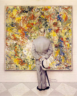 Connisseur AP Limited Edition Print - Norman Rockwell Connisseur AP Limited Edition Print - Norman Rockwell