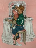 Secrets AP 1976 Limited Edition Print by Norman Rockwell - 2 Secrets AP 1976 Limited Edition Print by Norman Rockwell - 2