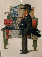 Jazz It Up AP 1979 Limited Edition Print by Norman Rockwell - 2 Jazz It Up AP 1979 Limited Edition Print by Norman Rockwell - 2