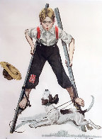 Boy on Stilts 1976 Limited Edition Print by Norman Rockwell - 0