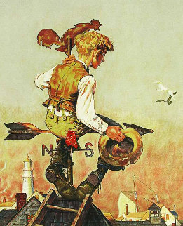 Under Sail 1976 Limited Edition Print - Norman Rockwell Under Sail 1976 Limited Edition Print - Norman Rockwell
