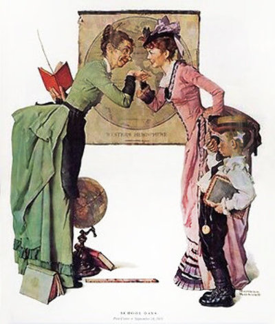 School Days Limited Edition Print - Norman Rockwell