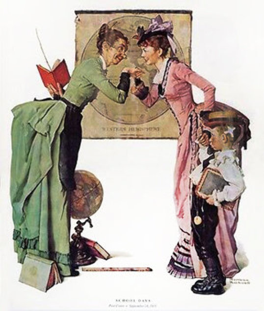 School Days Limited Edition Print by Norman Rockwell