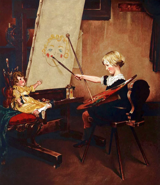 Artist Daughter AP: Encore Edition Limited Edition Print by Norman Rockwell