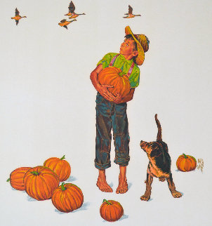 Autumn Harvest: Encore Edition Limited Edition Print - Norman Rockwell Autumn Harvest: Encore Edition Limited Edition Print - Norman Rockwell