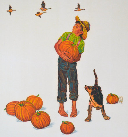 Autumn Harvest: Encore Edition Limited Edition Print - Norman Rockwell